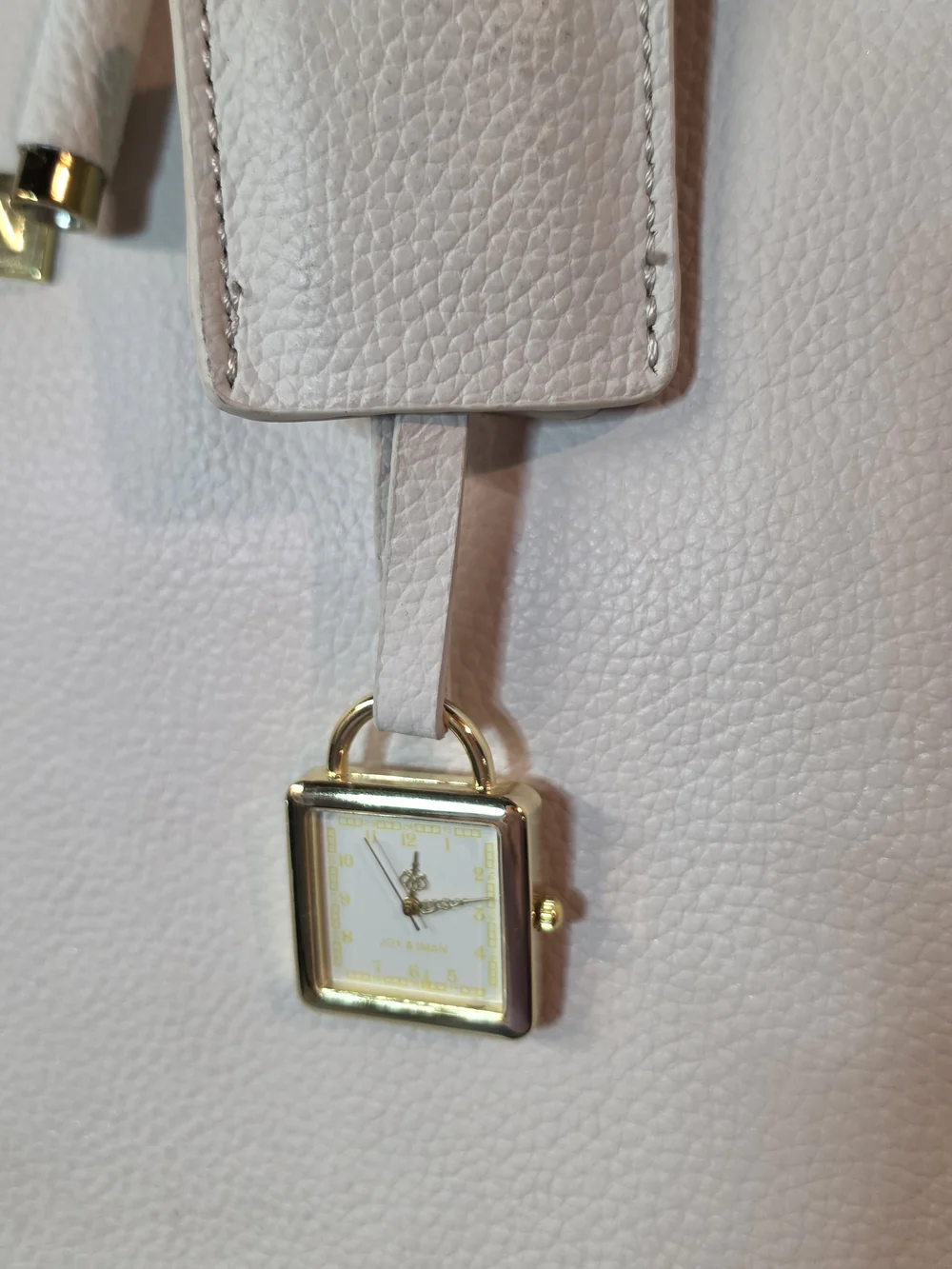 Joy & Iman split leather tote bag